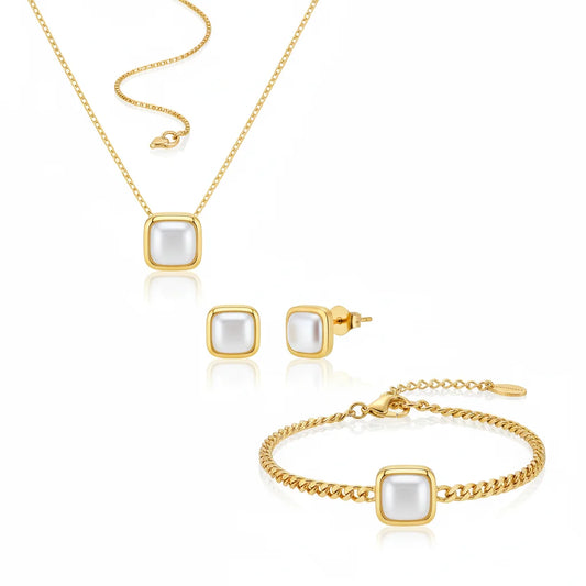 white diamond jewellery set